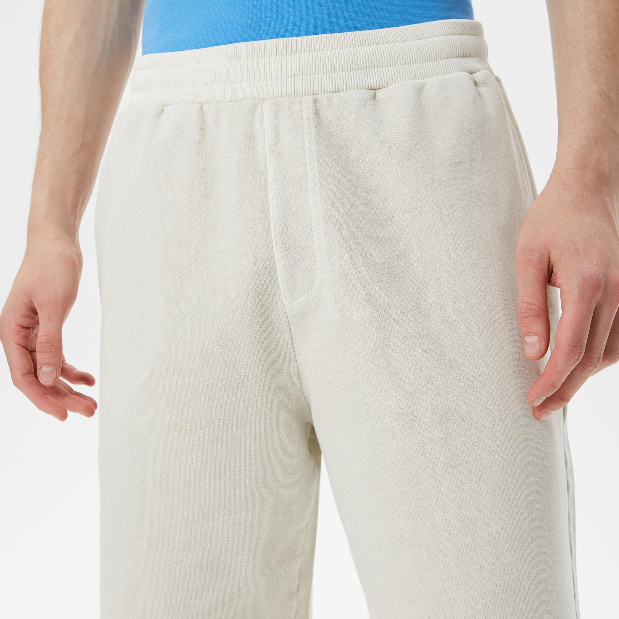 Erkek Regular Fit Organik Pamuk Bej Şort