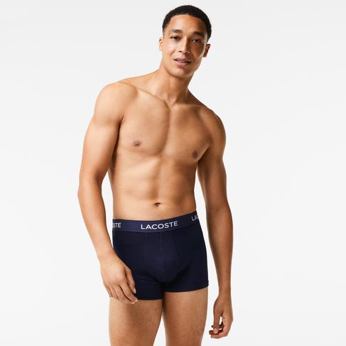  Lacoste Erkek 3'lü Lacivert Boxer