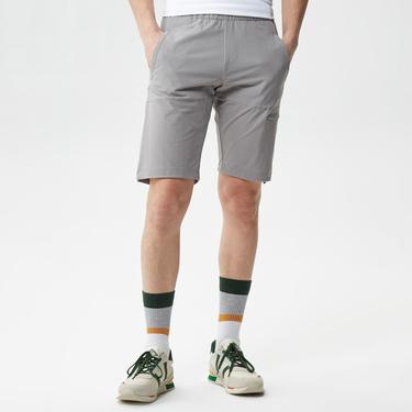  Erkek Slim Fit Gri Bermuda