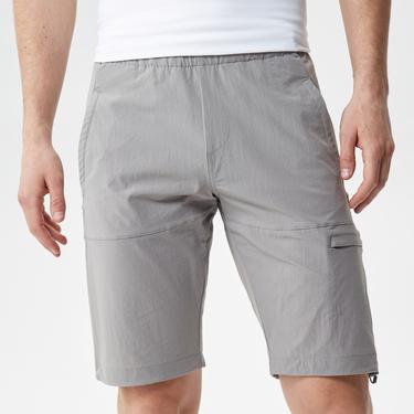  Erkek Slim Fit Gri Bermuda