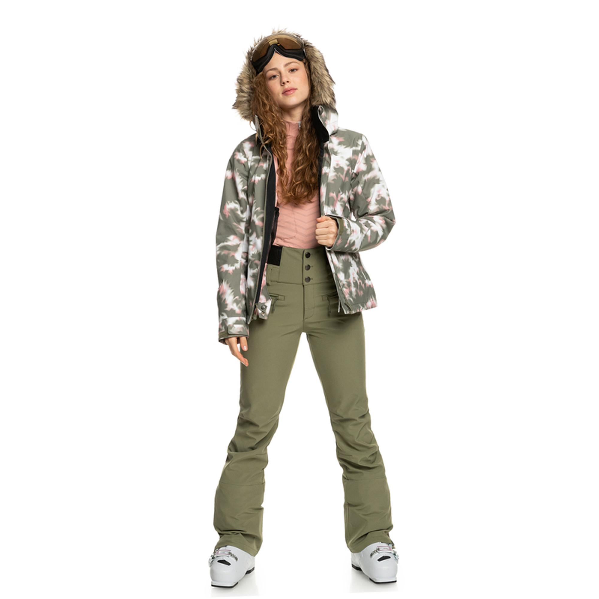 Roxy Kadın Snowboard Pantolonu Rising High Yeşil