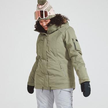  Roxy Kadın Snowboard Ceketi Meade Yeşil