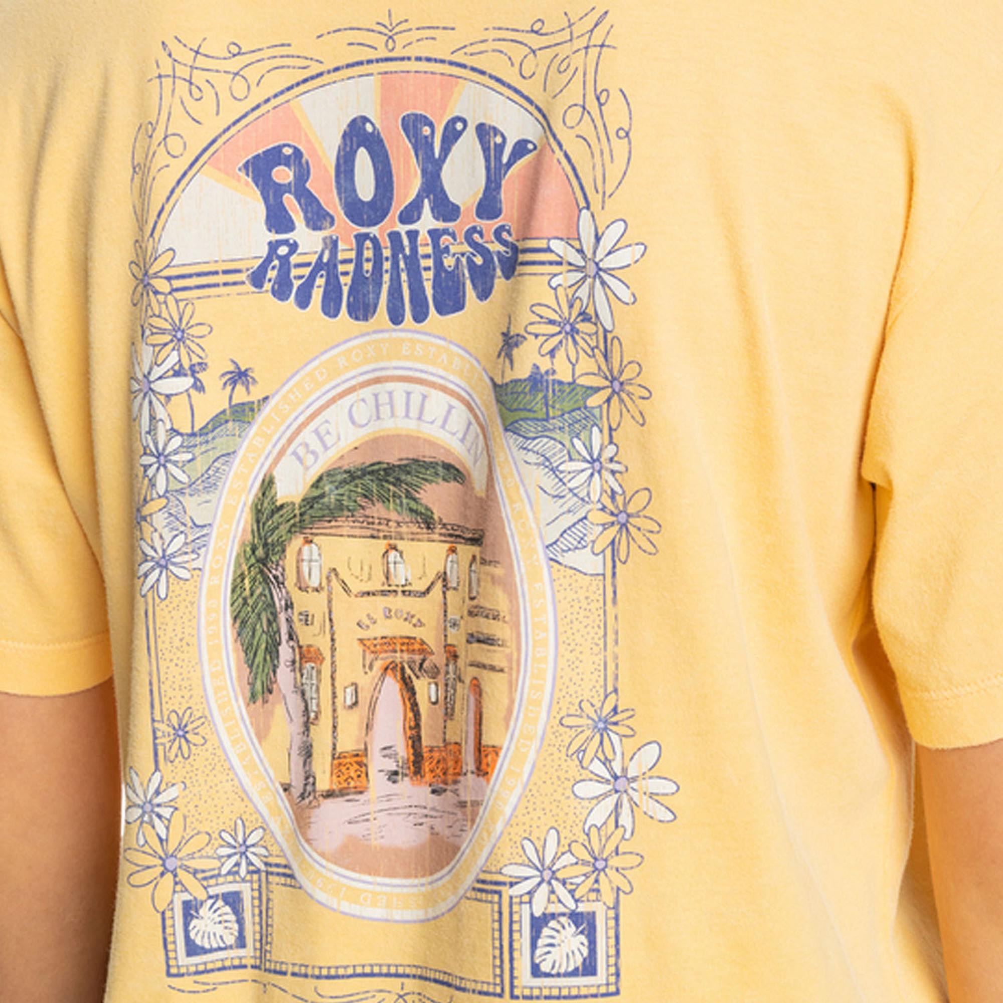 Roxy Moonlight Sun B J Kadın Sarı Tişört