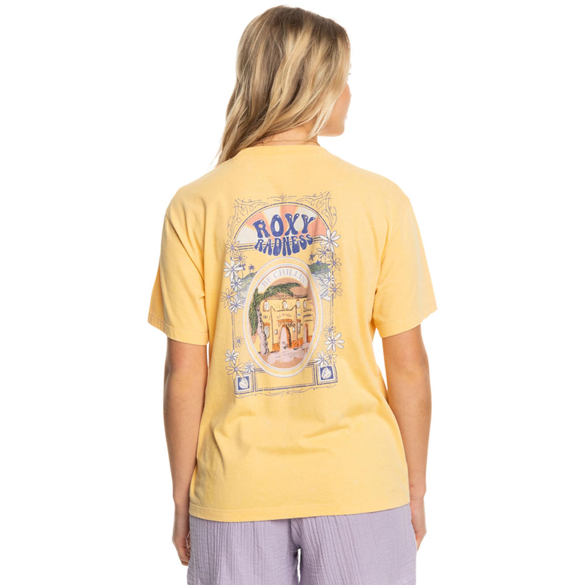 Roxy Moonlight Sun B J Kadın Sarı Tişört