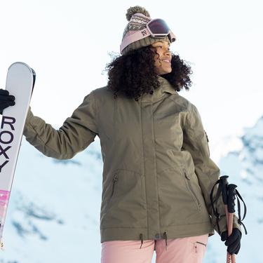  Roxy Kadın Snowboard Ceketi Meade Yeşil