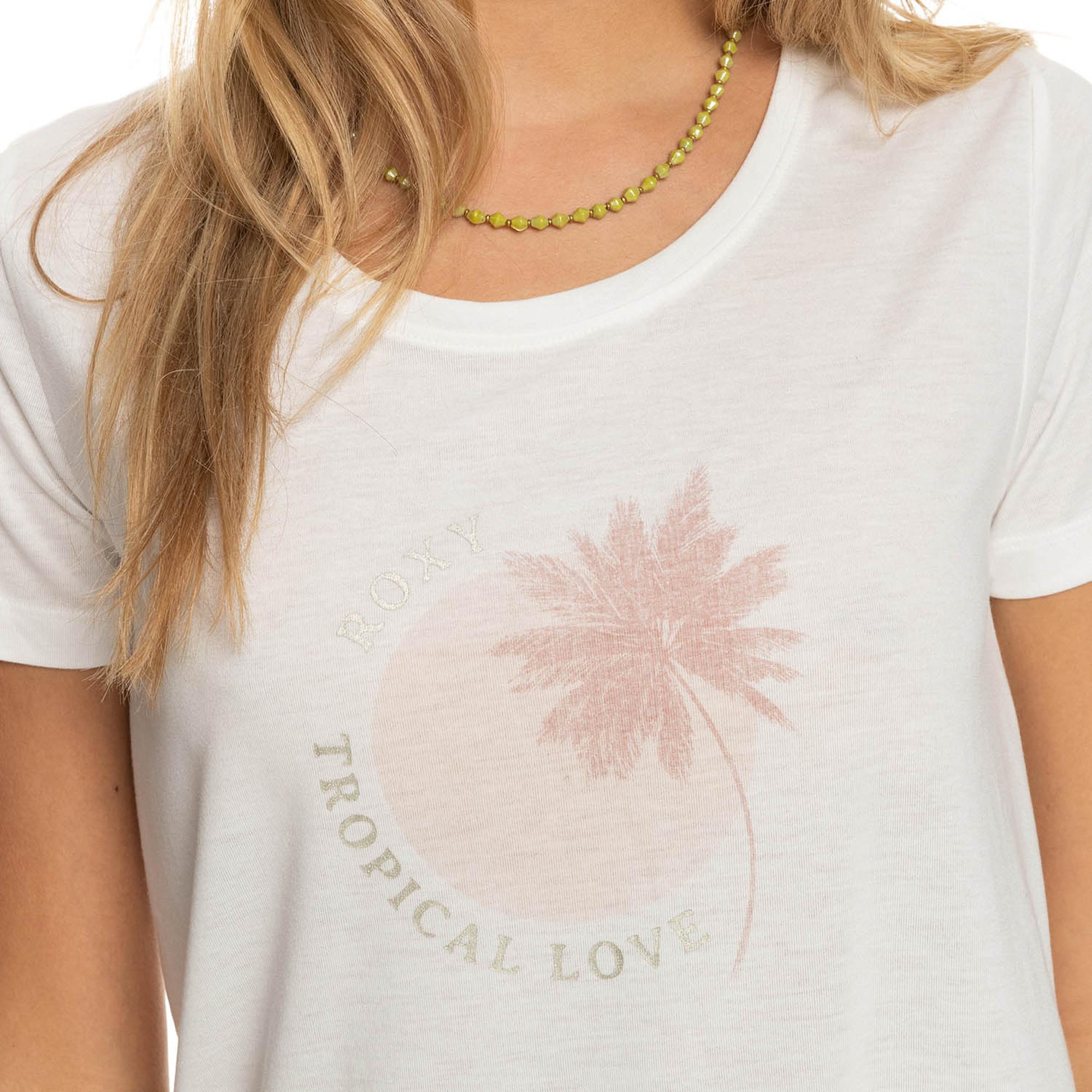 Roxy Chasing The Wave Kadın Beyaz Tişört