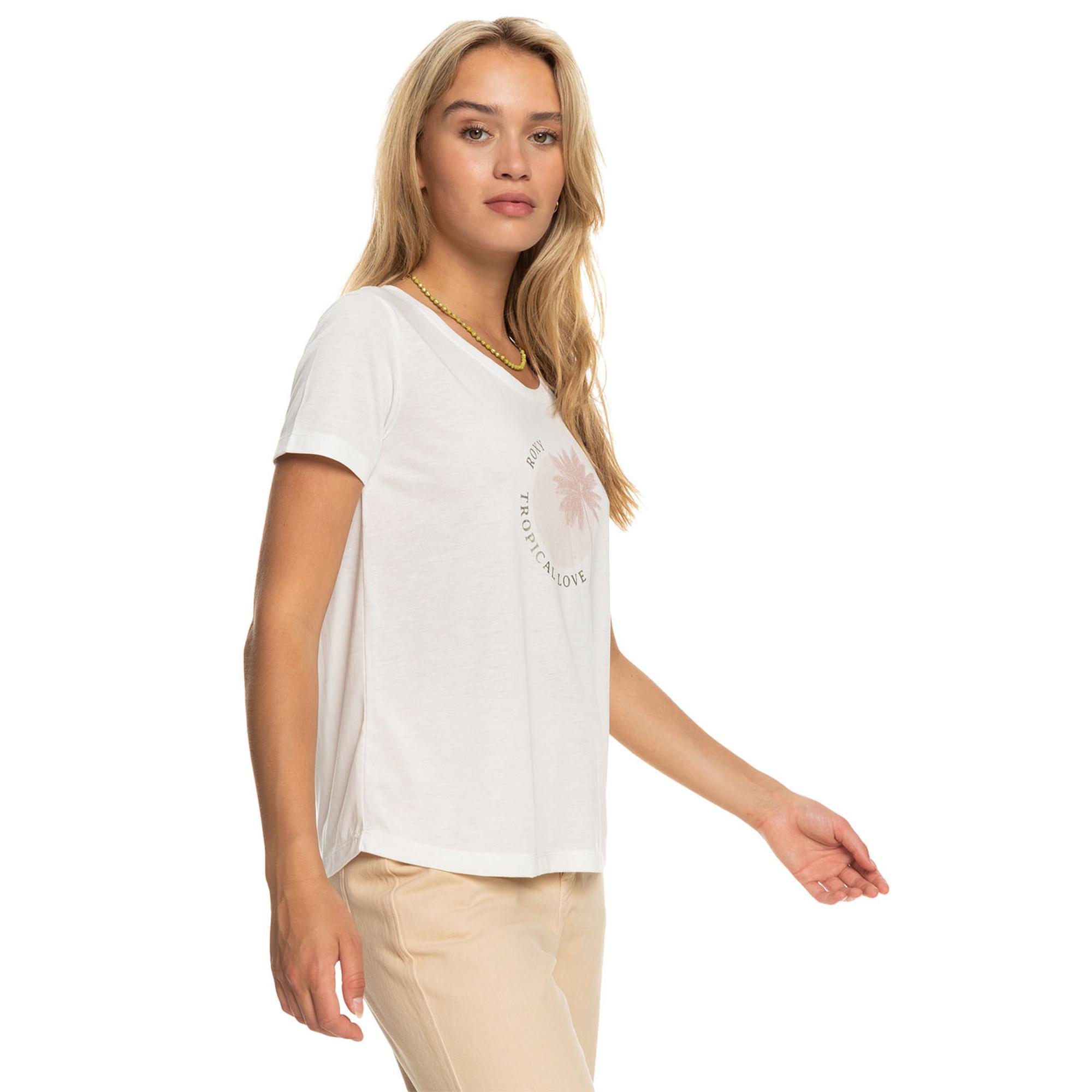 Roxy Chasing The Wave Kadın Beyaz Tişört