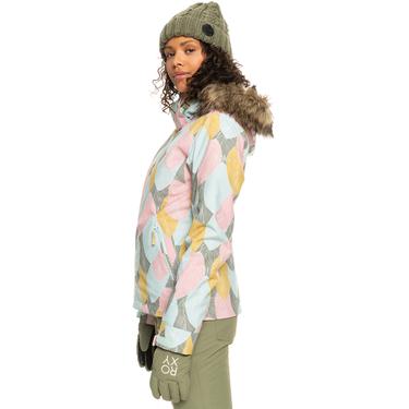  Roxy Kadın Snowboard Ceketi Jet Ski Yeşil