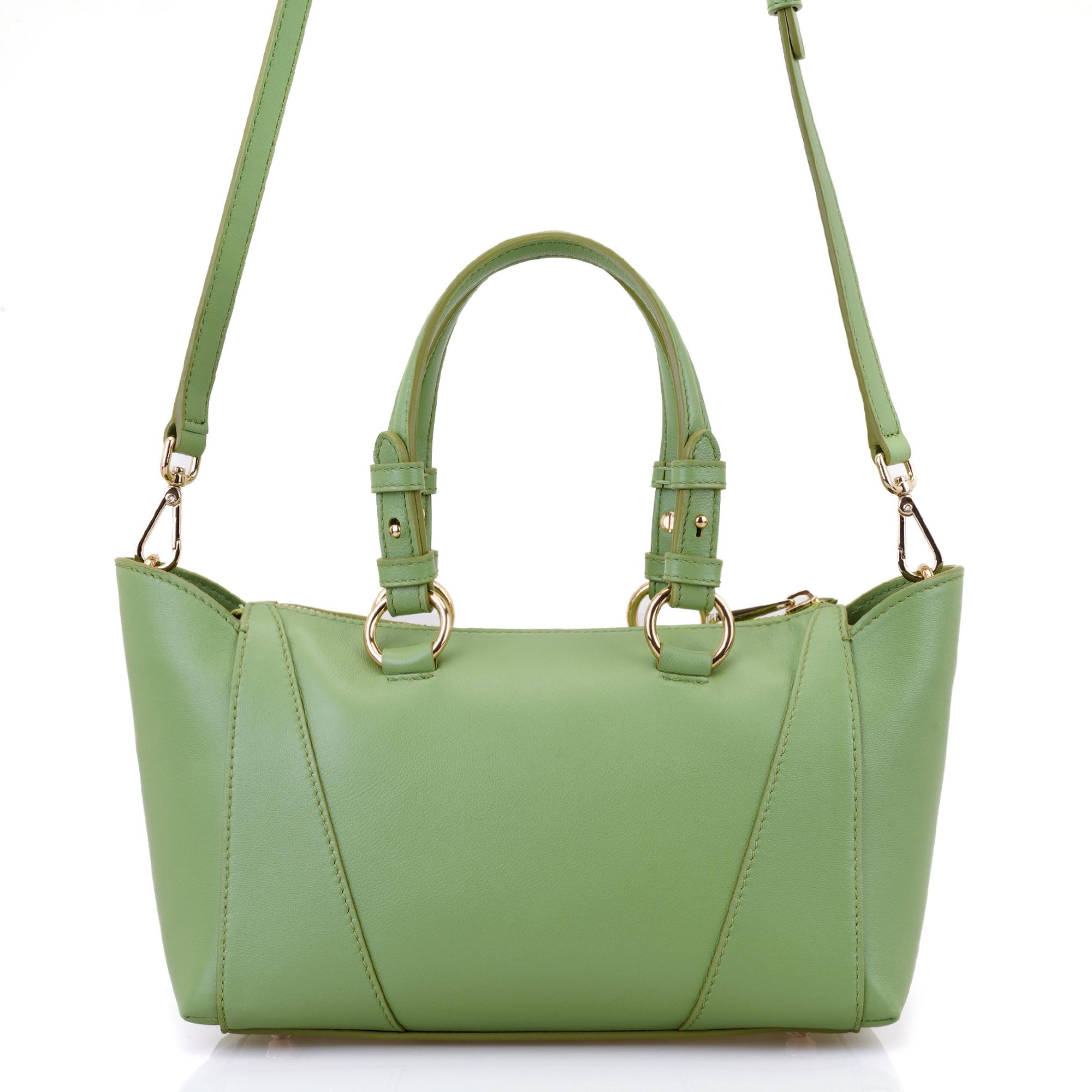 Garten Yeşil Kadın Deri El Çantası