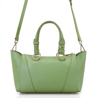  Garten Yeşil Kadın Deri El Çantası