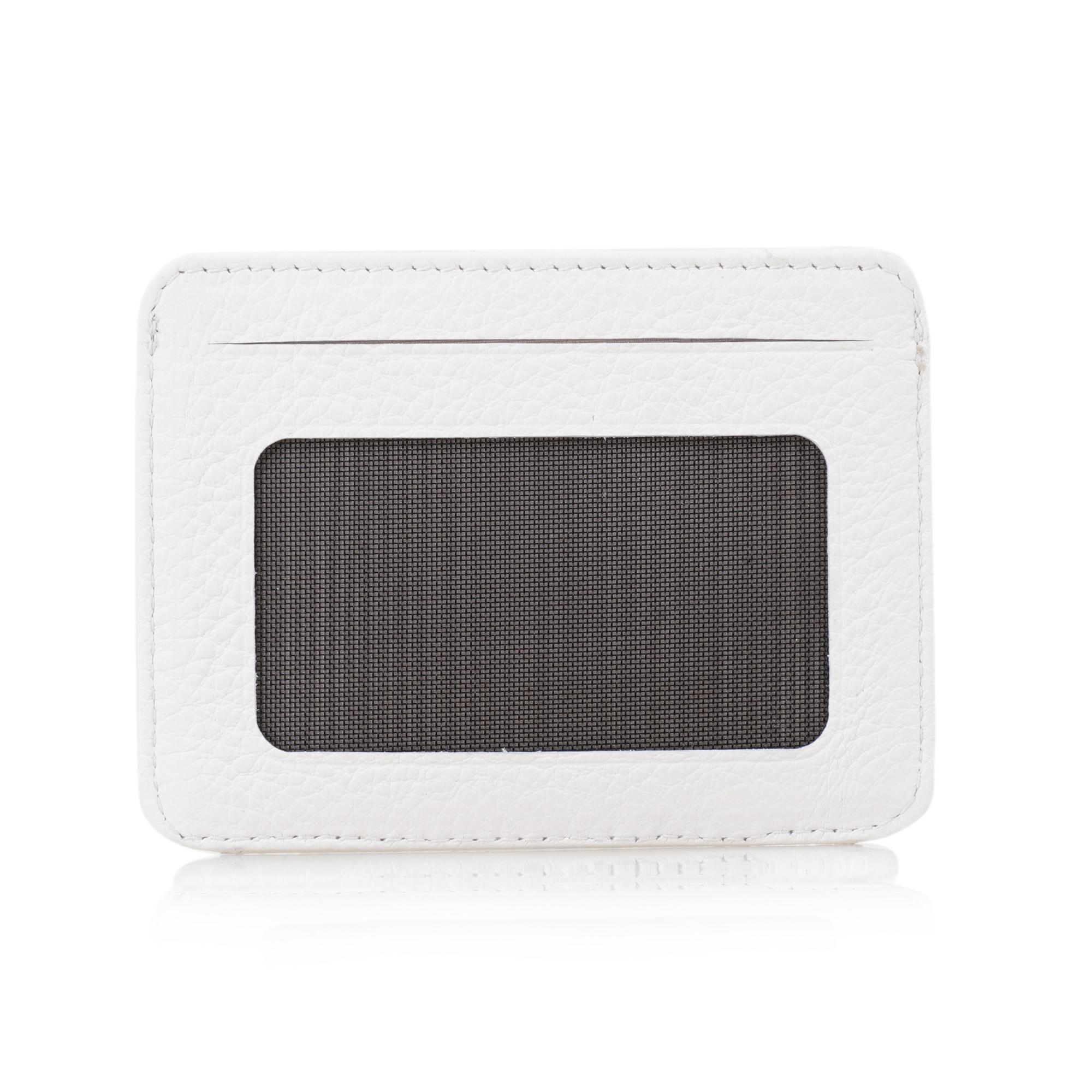 Lerona Beyaz Deri Kartlık