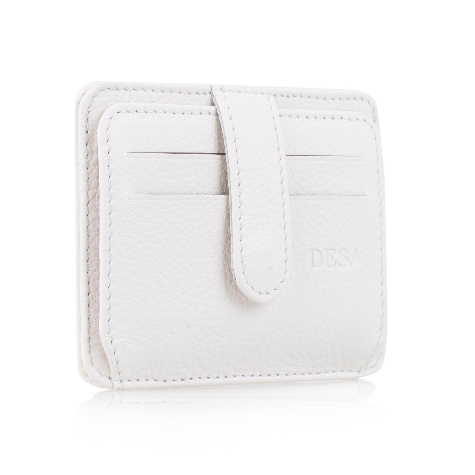 Lerona Beyaz Deri Kartlık