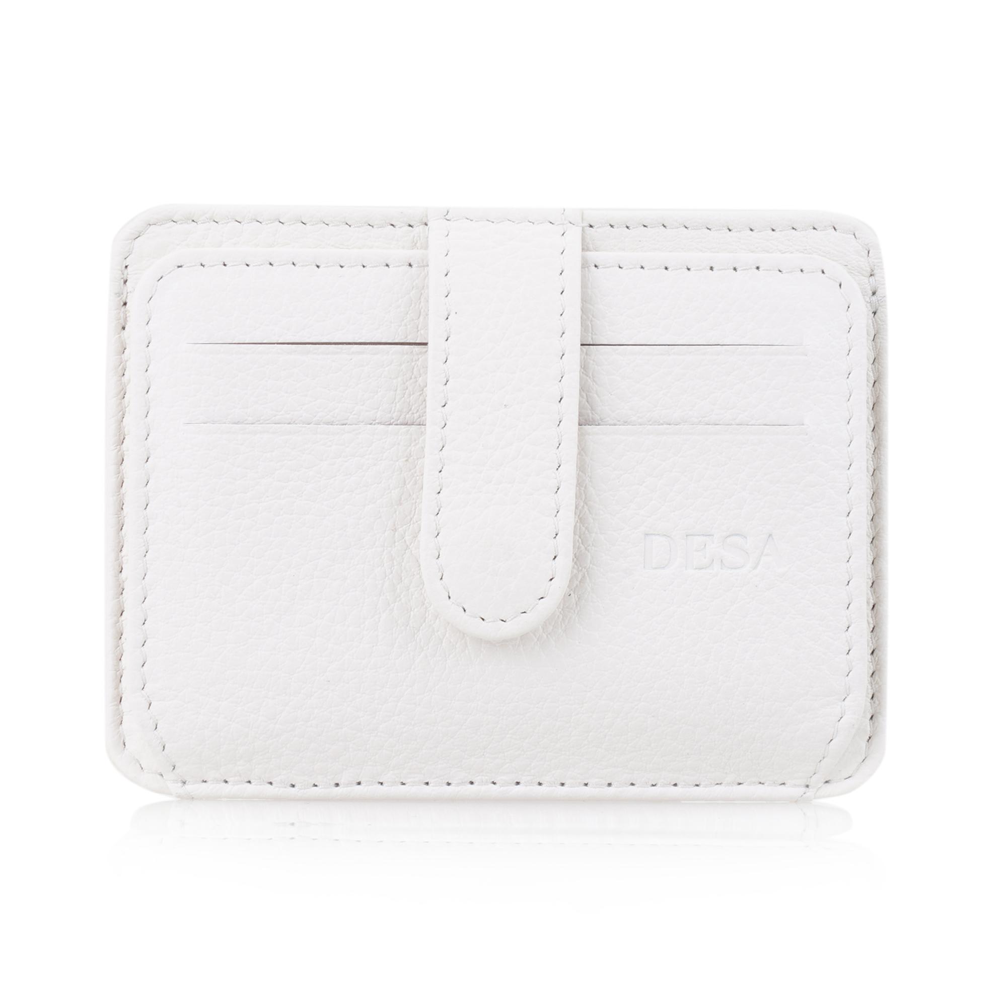 Lerona Beyaz Deri Kartlık