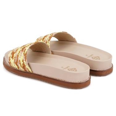  Kadın Çok Renkli Hasır Terlik