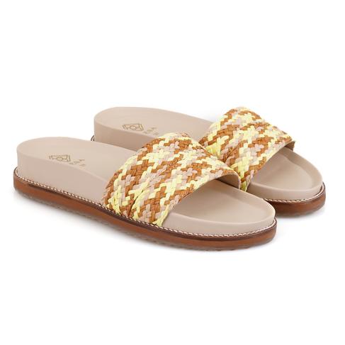  Kadın Çok Renkli Hasır Terlik