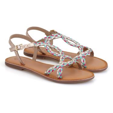  Kadın Çok Renkli Hasır Örgülü Terlik