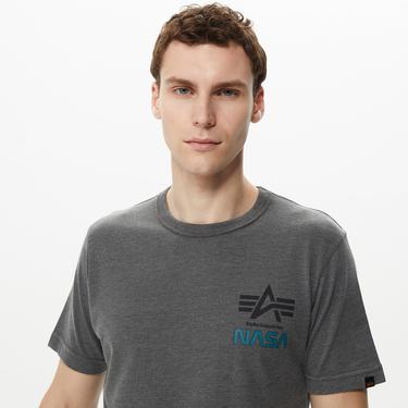  Alpha Industries Nasa Erkek Gri T-Shirt