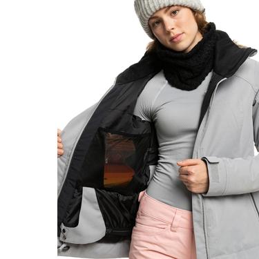  Roxy Kadın Snowboard Ceketi Meade Gri