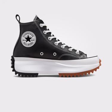  Converse Run Star Hike Platform Foundational Leather Unisex Siyah Sneaker