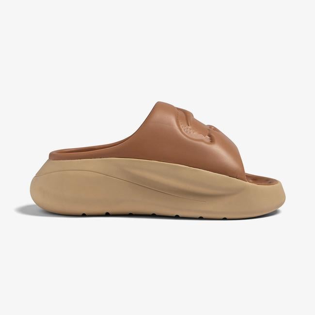  Lacoste Serve 3.0 Kadın Kahverengi Terlik