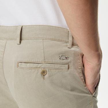  Erkek Slim Fit Kahverengi Bermuda