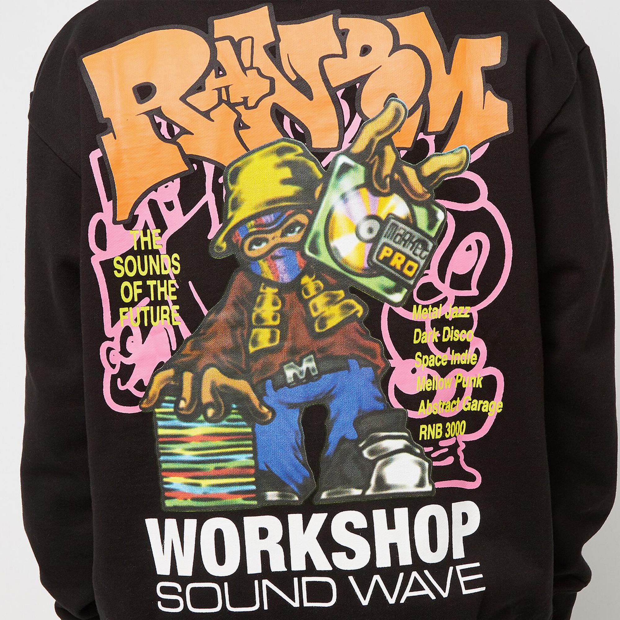 Market Soundwave Erkek Siyah Hoodie