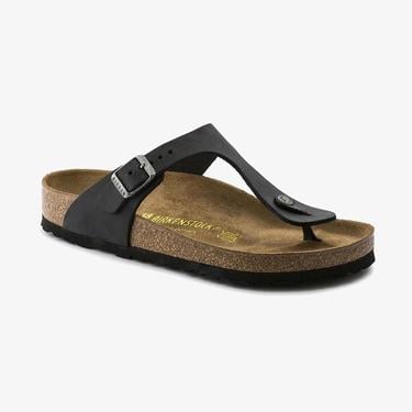  Birkenstock Gizeh Oiled Leather Unisex Siyah Terlik
