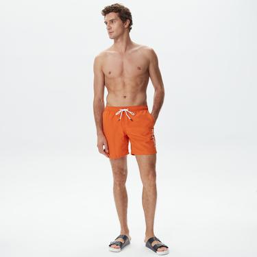  Nautica Erkek Turuncu Standart Fit Mayo Şort