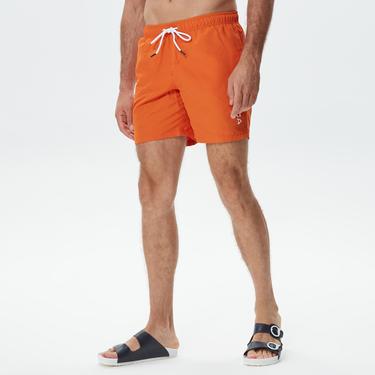  Nautica Erkek Turuncu Standart Fit Mayo Şort