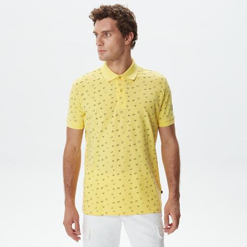  Nautica Erkek Sarı Kısa Kollu Polo