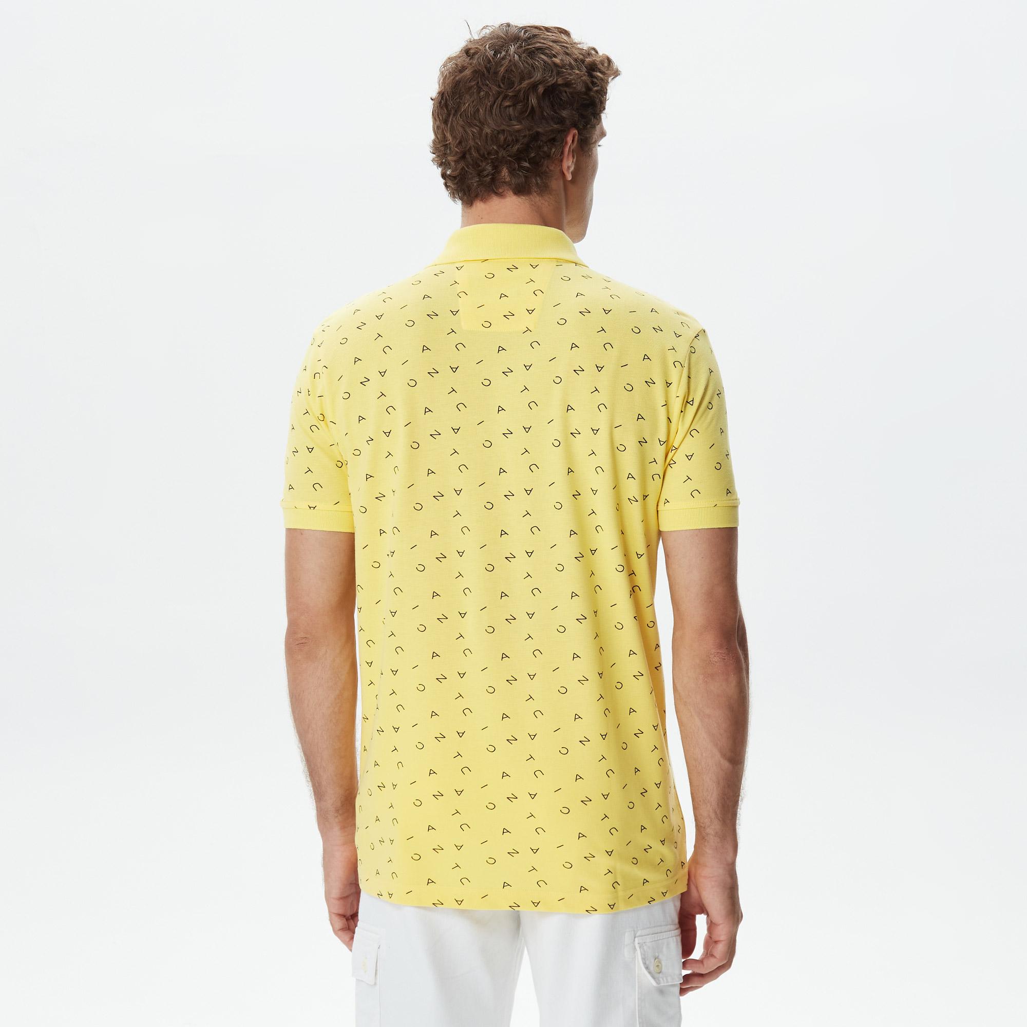 Nautica Erkek Sarı Kısa Kollu Polo Yaka T-Shirt