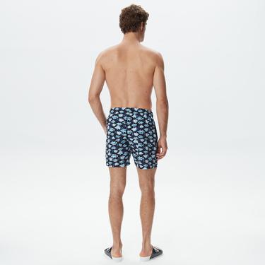  Nautica Erkek Lacivert Baskılı Mayo Şort