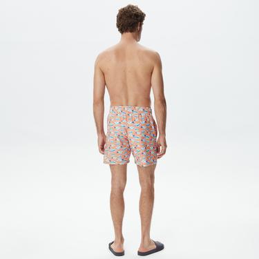  Nautica Erkek Pembe Baskılı Mayo Şort