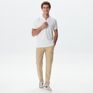  Nautica Erkek Beyaz Classic Fit Kısa Kollu Polo