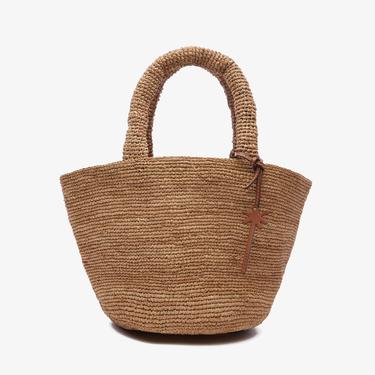  Manebi Summer Medium Kadın Krem Rengi El Çantası