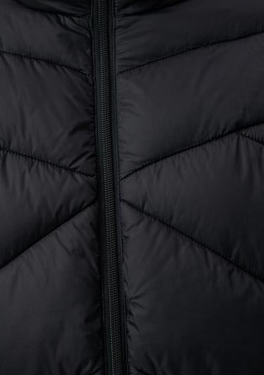  Mavi Dik Yaka Siyah Şişme Mont 110698-900