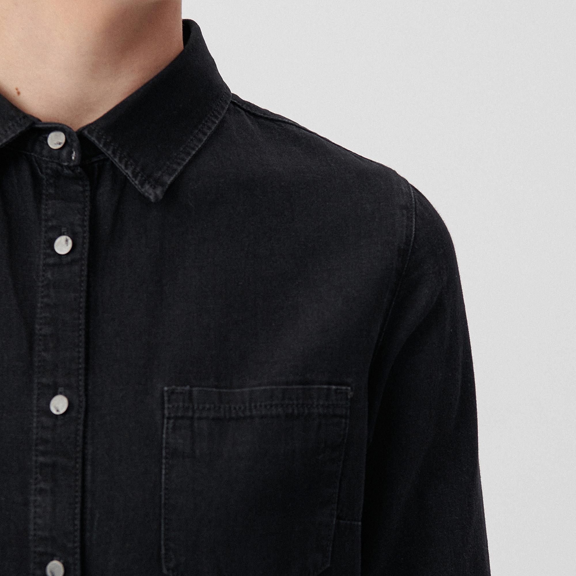 Mavi Liz Koyu Gri Jean Elbise 130656-34926