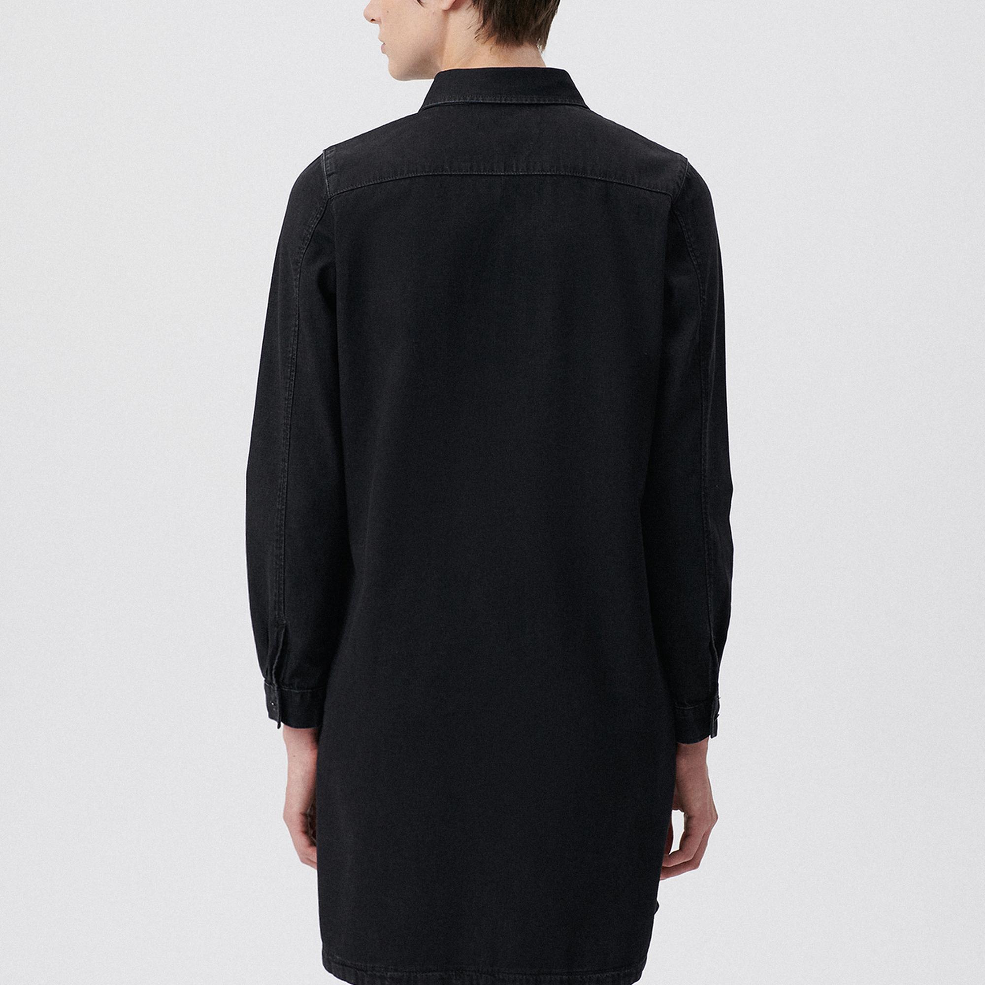 Mavi Liz Koyu Gri Jean Elbise 130656-34926