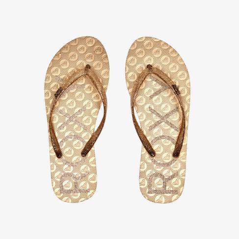  Roxy Viva Sparkle Kadın Kahverengi Terlik