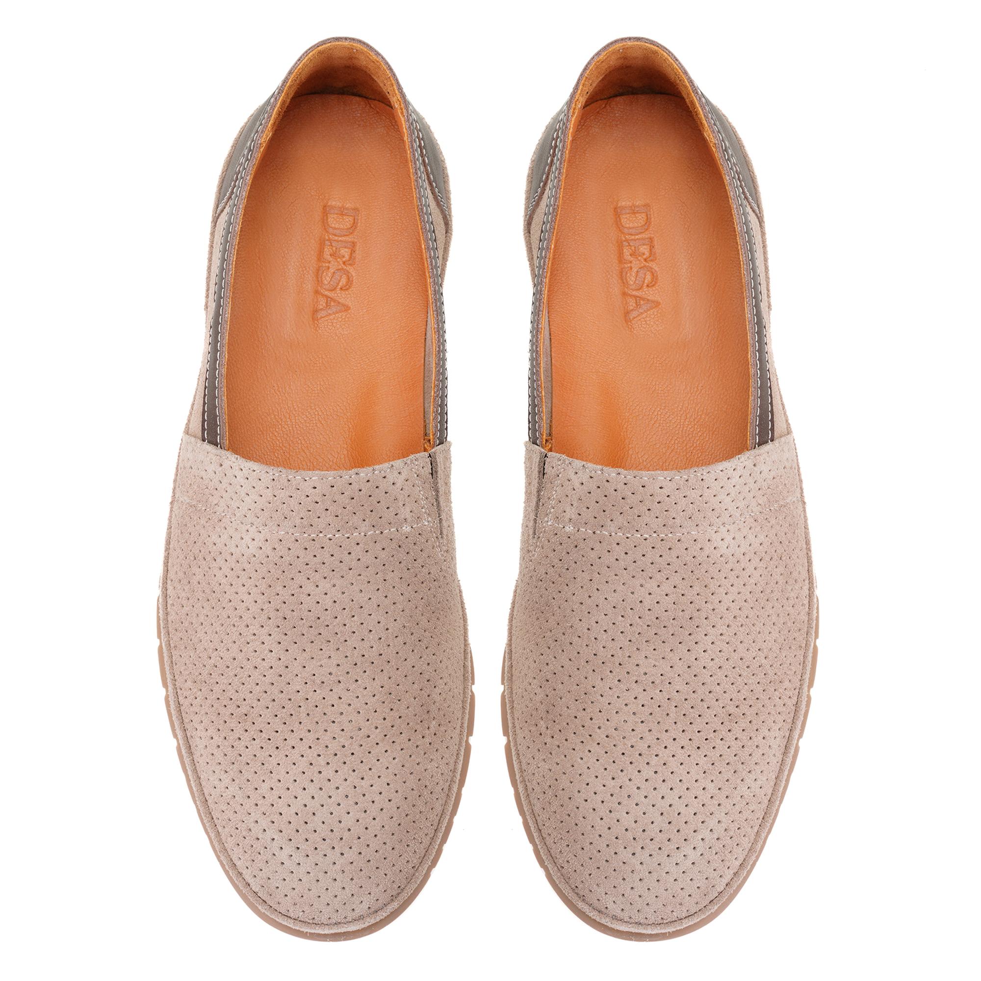 Alma Kahve Erkek Süet Deri Loafer