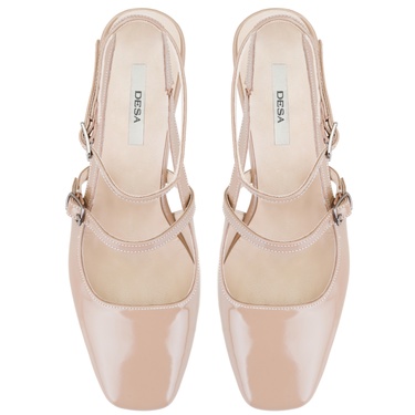  Tristan Bej Kadın Topuklu Deri Klasik Ayakkabı