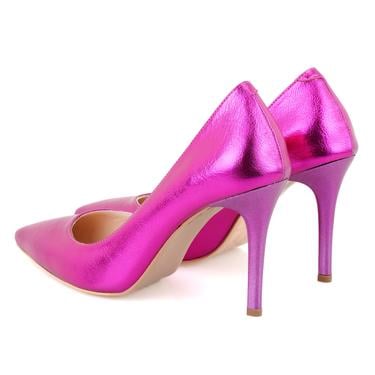  Kadın Pembe Topuklu Abiye Ayakkabı
