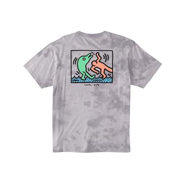  Billabong Dolphin Dance Ss Erkek Gri Tişört