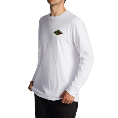  Billabong Crayon Wave Ls Erkek Beyaz Tişört
