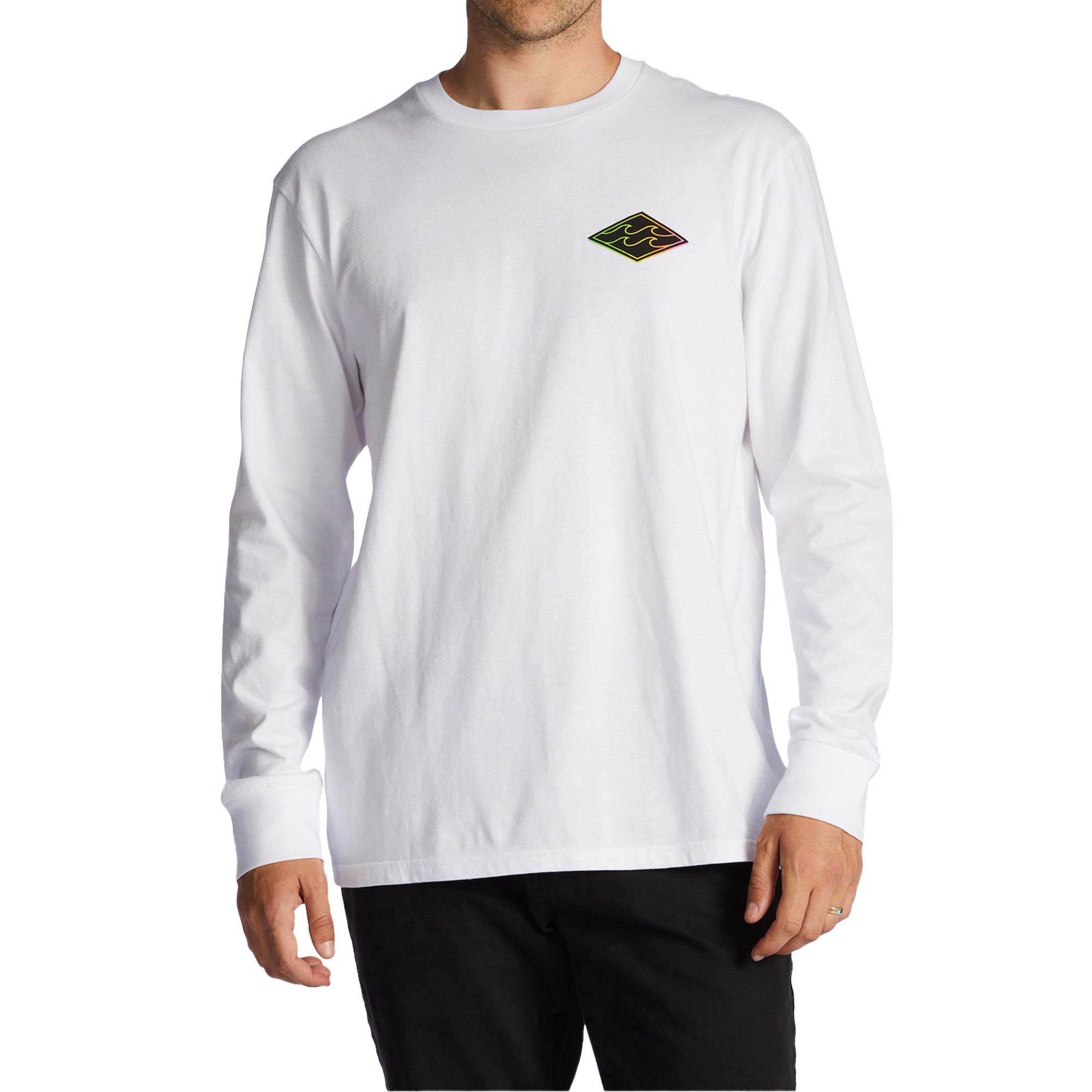 Billabong Crayon Wave Ls Erkek Beyaz Tişört