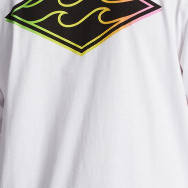  Billabong Crayon Wave Ls Erkek Beyaz Tişört