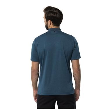  Jack Wolfskin Pack & Go Polo Erkek Mavi Polo Tişört