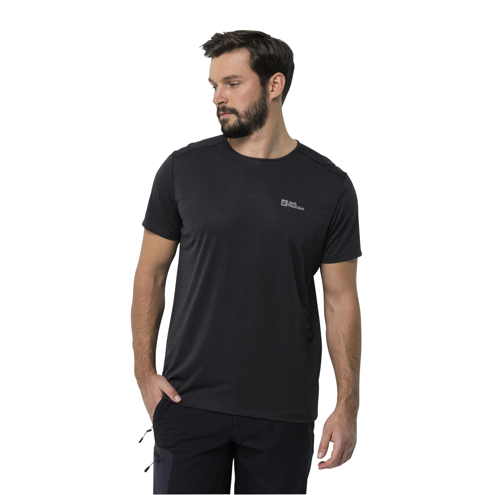 Jack Wolfskin Jwp T Erkek Siyah Tişört