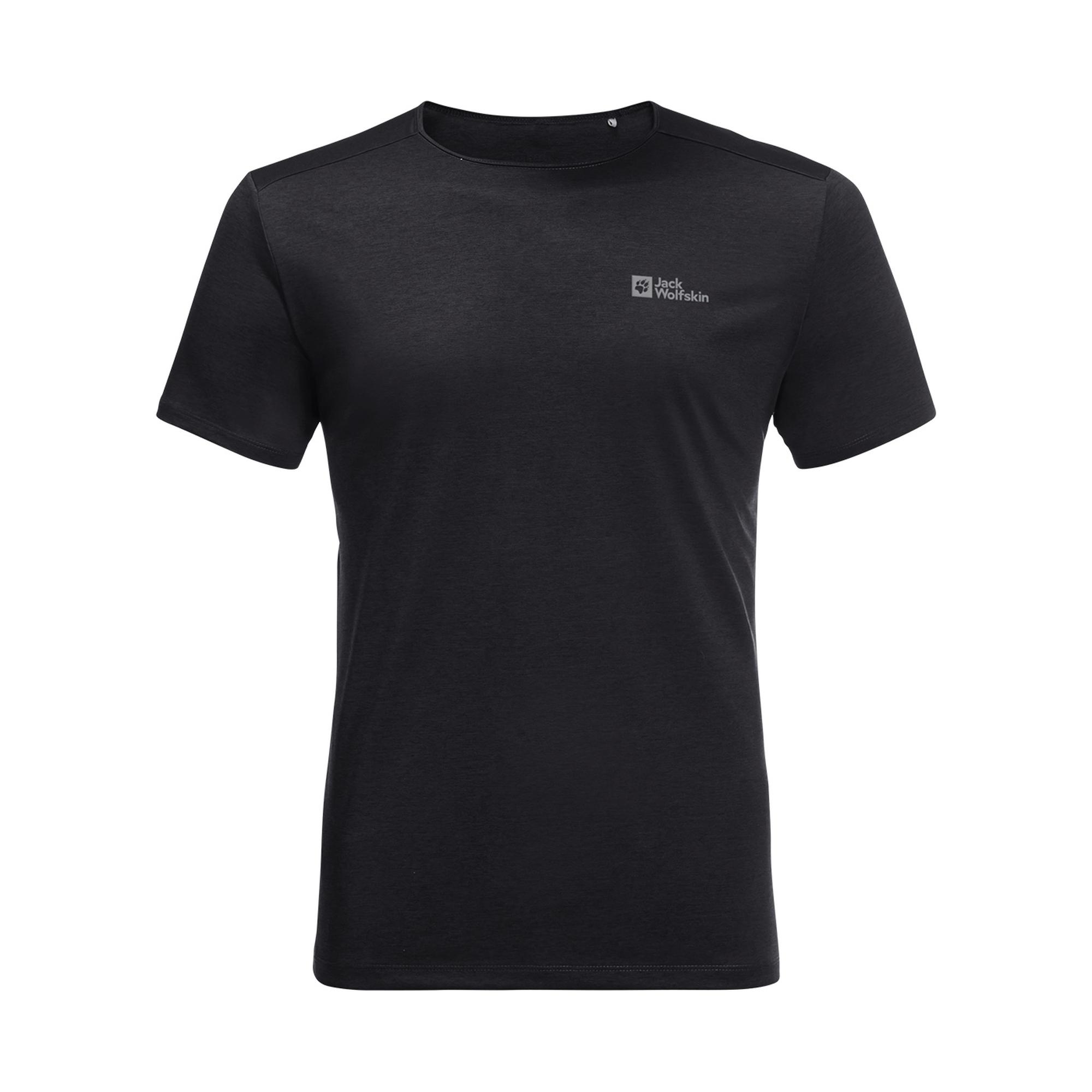 Jack Wolfskin Jwp T Erkek Siyah Tişört