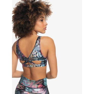  Roxy Tropic Sky Printed Kadın Yeşil Fitness Bra